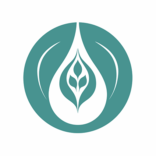 a simple vector logo symbolising fertility