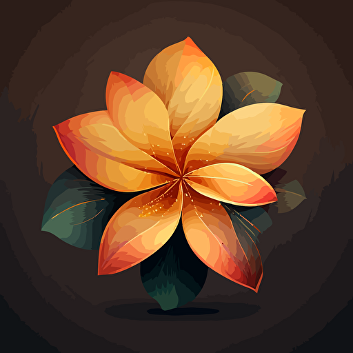 5 petal vector flower