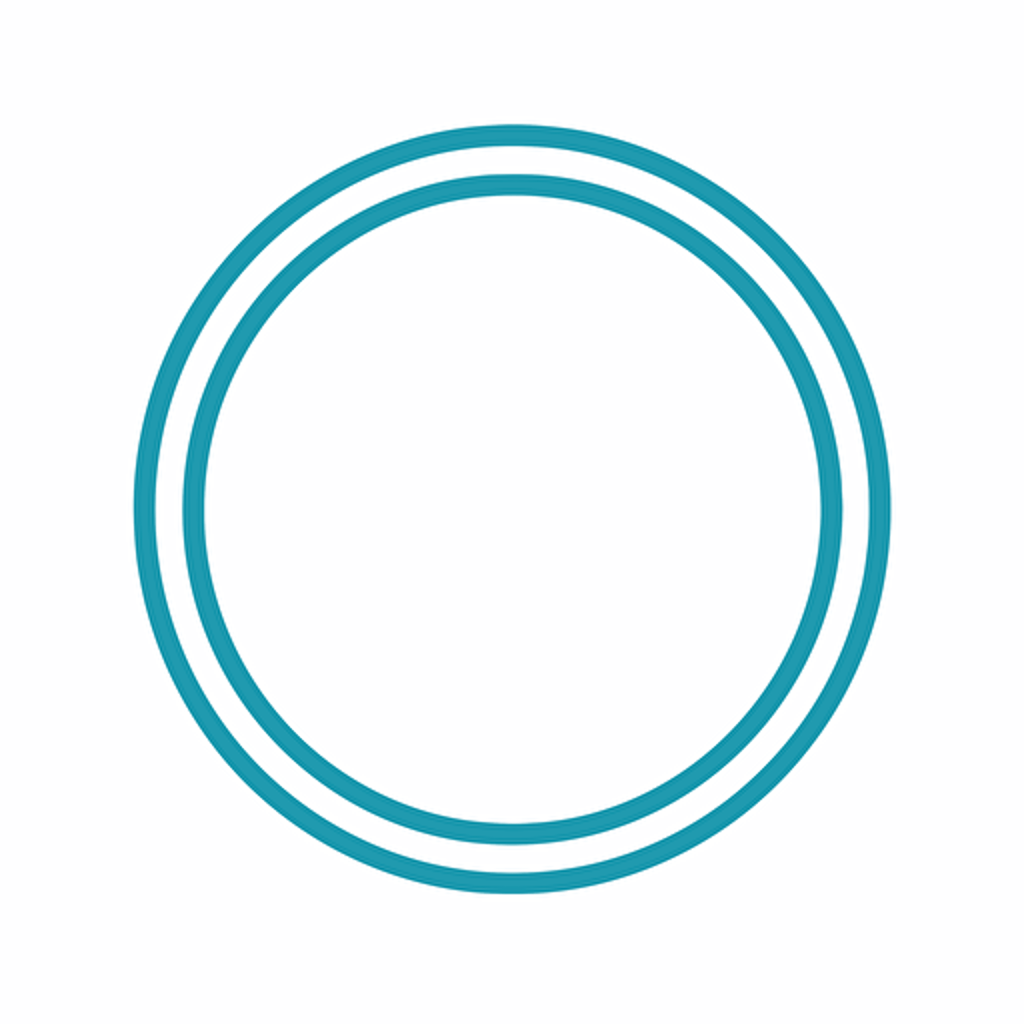 Vector drawing, a simple blue border, hollow in the middle
