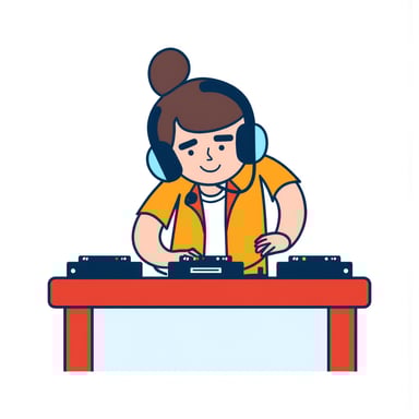 a dj playing music