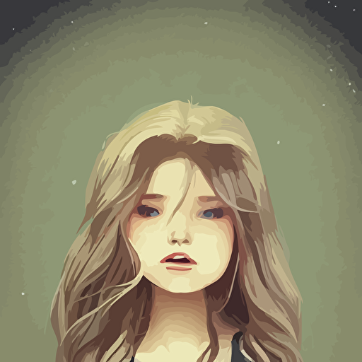 little girl long blonde hair spooky halloween card clean cel shaded vector art shutterstock behance hd lois van baarle artgerm helen huang makoto shinkai ilya kuvshinov rossdraws illustration art ilya kuvshinov