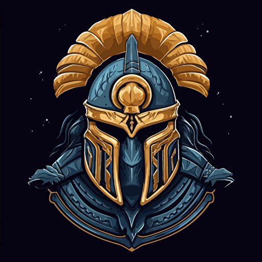 Ghost from Call of Duty warzone in a logo wearing ancient greek armor, greek style, Greek flag, EPIC logo, round text company logo, vector