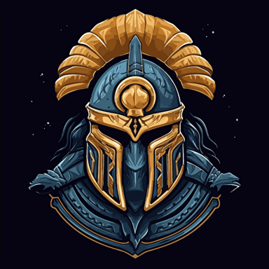 Ghost from Call of Duty warzone in a logo wearing ancient greek armor, greek style, Greek flag, EPIC logo, round text company logo, vector