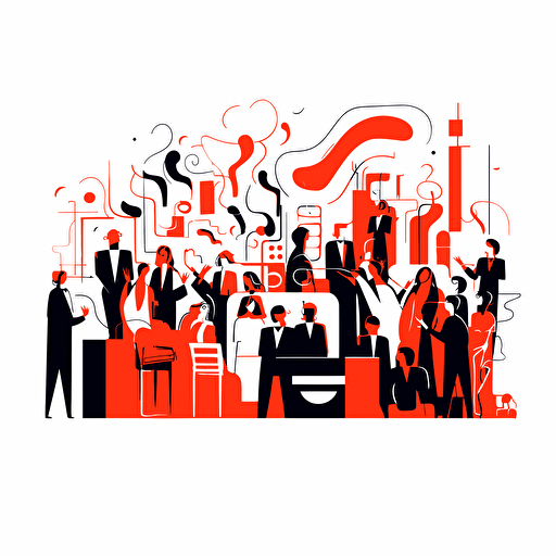 Vector illustration, auction, clean and modern, white tone, as simple as possible, complementing white background, conveying the feeling of an auction.