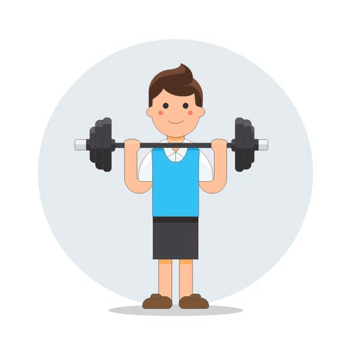 a man lifting weights