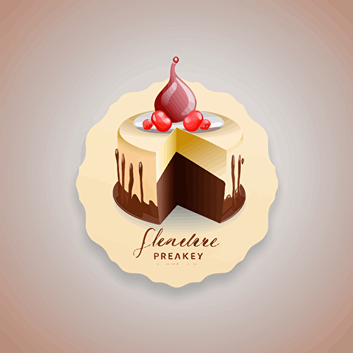 design a logo with a cake,professional minimalist logo design,vector logo