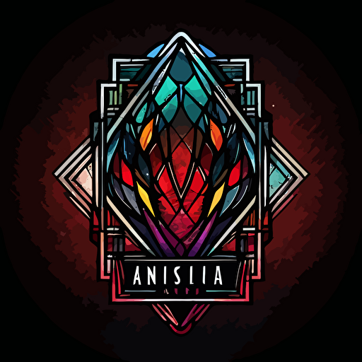 logo vector minimal sports cards hot hands stained glass