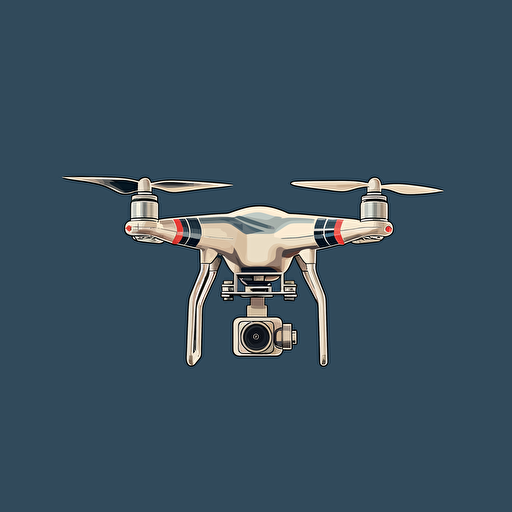 a drone, vector, 2d,