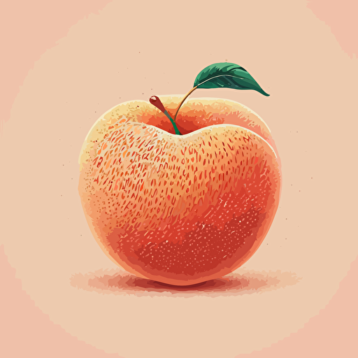 grainy peach simple vector illustration