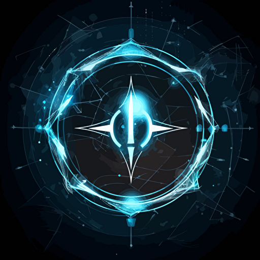 cyber north, image only, vector brand idientification symbol