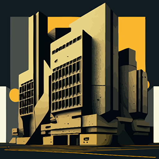 make a techno design brutalist style vector