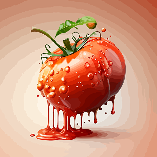 vector style tomato