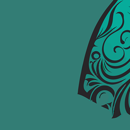 simple logo vector art teal dress