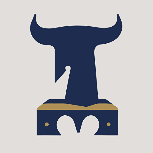 a vector company logo of an medieval anvil, simplistic, no text