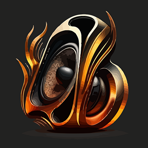 Shaking Vectorized speakers logo style