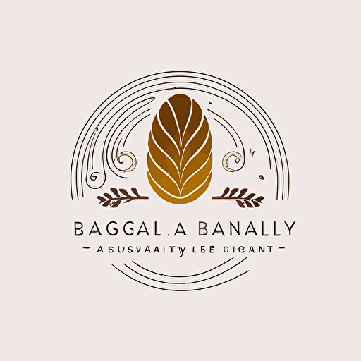 beautiful, simple, elegant logo, simple, vector for a small bakery