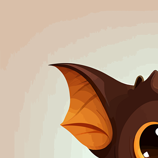 cute bat cartoon vector style