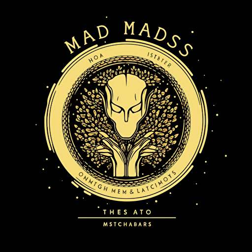 Midas touch of data analytics logo, simple, cyber, minimalistic, vector, white background