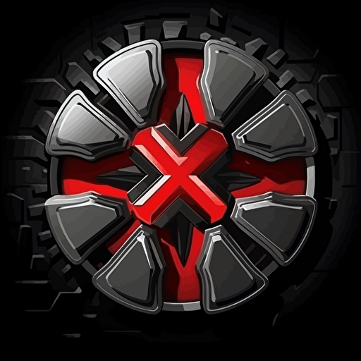 team logo for "Remix", vector, high res, black red