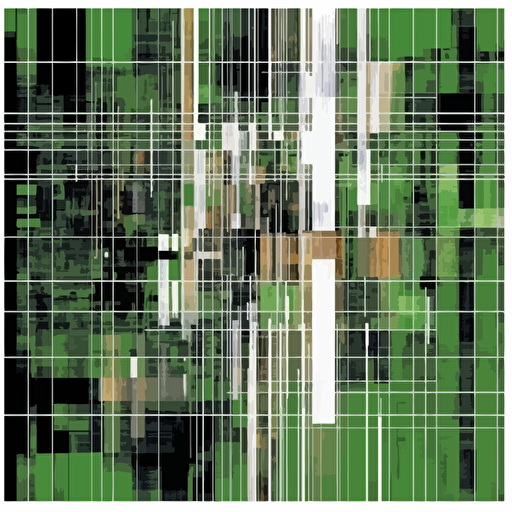 excel matrix rain, abstract, collage, modern art design, vector art, fashion illustration, minimal style, green shades,