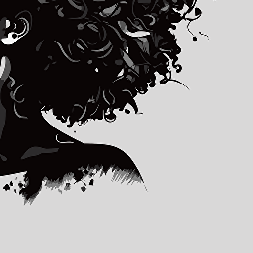 vector black women with afro