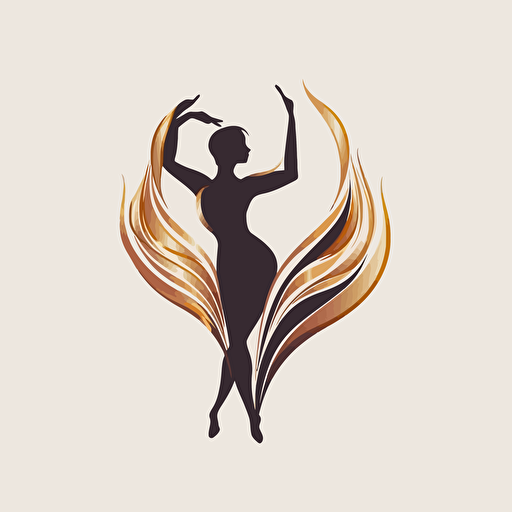 dancers couple, dance logo, high end, flow, vector art, minimalism, luxury, symbolism, elegant