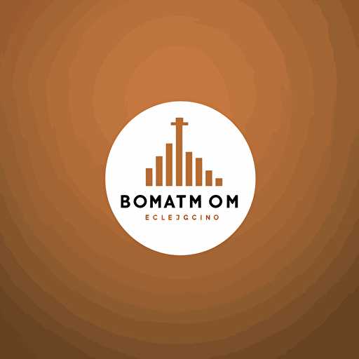 a logo for an economic analysis company. text at bottm. minimalistic. vector