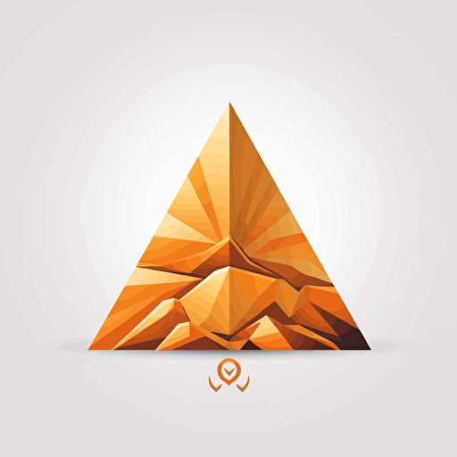 modern logo design of a cairn for psychotherapy practice, extremely detailed, symmetrical, modern minimalistic style, elegant, serene, professional design, adobe illustrator, masterpiece, vector, orange-gold design on transparent background