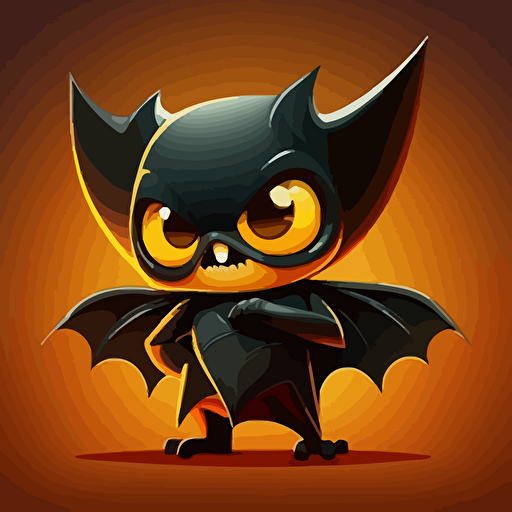 cartoon bat vector style