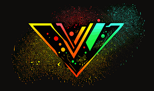 flat vector logo, a modern minimalist abstract logo for a gaming company, complementary colors, mysterious vibe –v 5