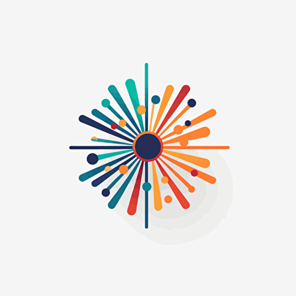 a logo for visualisation of information, simple, minimalistic, vector, modern