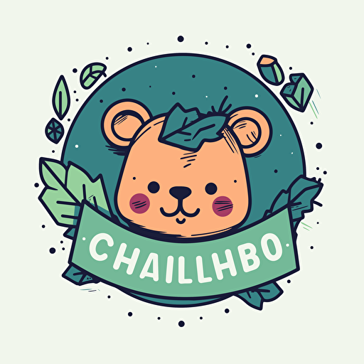 name, logo, childish, vector