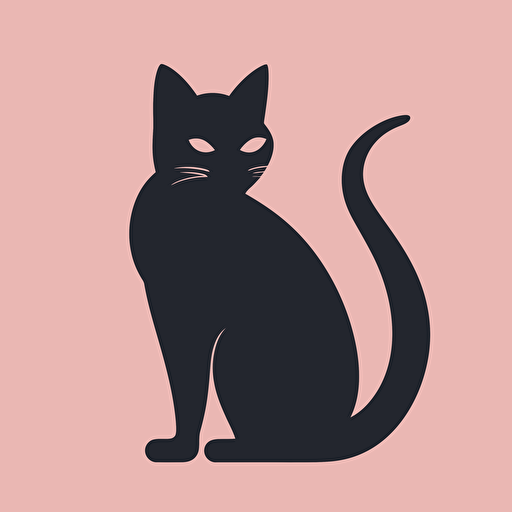 cat, minimalist, vector flat 2d, SVG file for Cricut