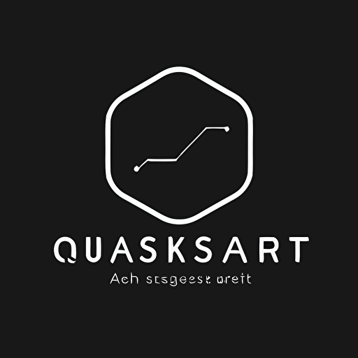 a simple modern logo for trading risk management ai called Quasar ai, high resolution, iconic, minimalist, flat vector