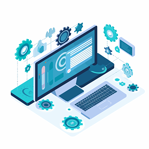 doftware integration vector art