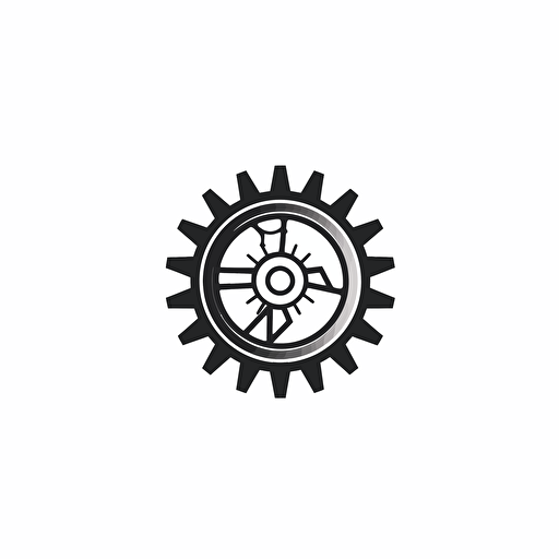 a simple vector logo, for a mechanical design company