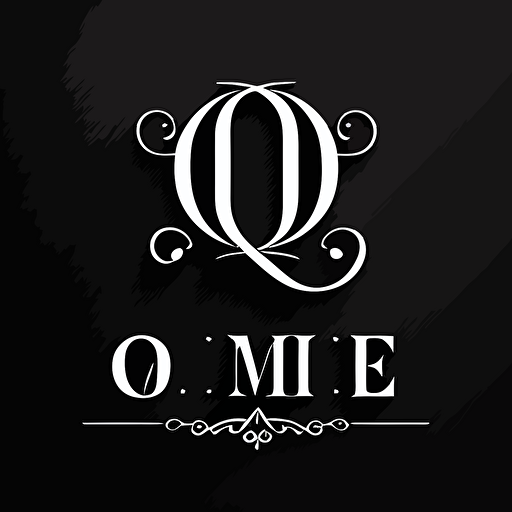 create a monogram logo combining each letter in the word "OSMIQUE"