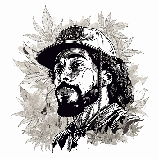 WEEDMAN VECTOR ILLUSTRATION BLACK AND WITHE LINE DRAW PROFESSIONAL DESIGN