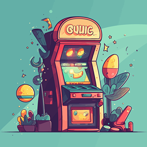 a slot game, vector, a simple drawing, q 2