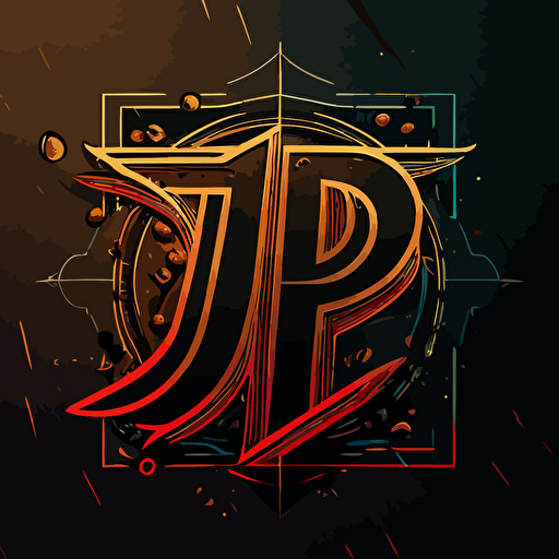 a double P logo, vector