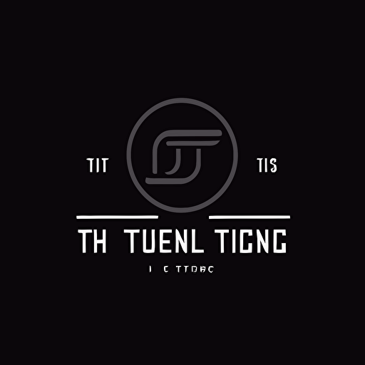 minimalist logo for a directing duo called TTJ , one color black, vector