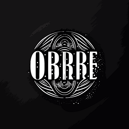 minimal font logo of orbe, vector by Edward Benguiat and Victor Caruso