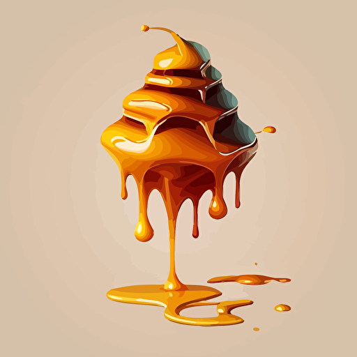 honey dripping vector