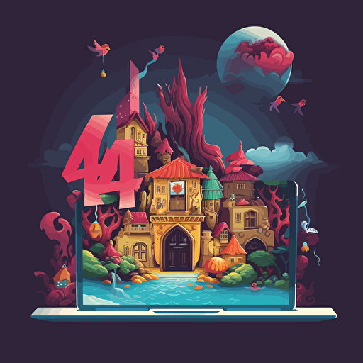 a vector illustration for a 404 page