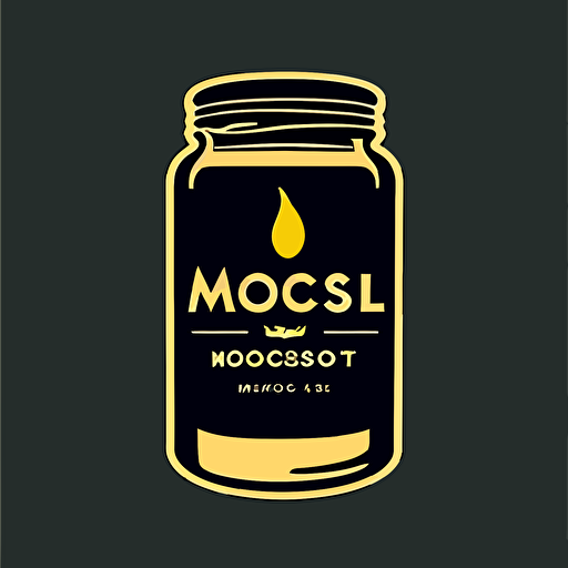 a moscot logo of a candle , simple , vector