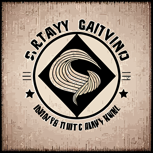 simple vector logo of gravity fabric