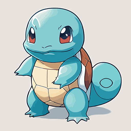 squirtle vector design, white background