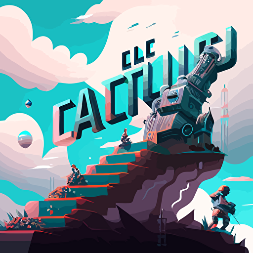 vector illustration, leveling up