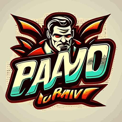 Logotype vector "Team Bravo" comic style