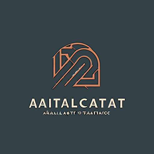 a professional, minimalistic abract 2d logo for an AI consulting firm. vector. Solid colors only.
